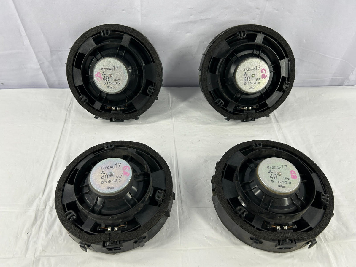 07-13 Mitsubishi Outlander Front Rear Door Audio Speakers Set of 4 OEM 8720A017