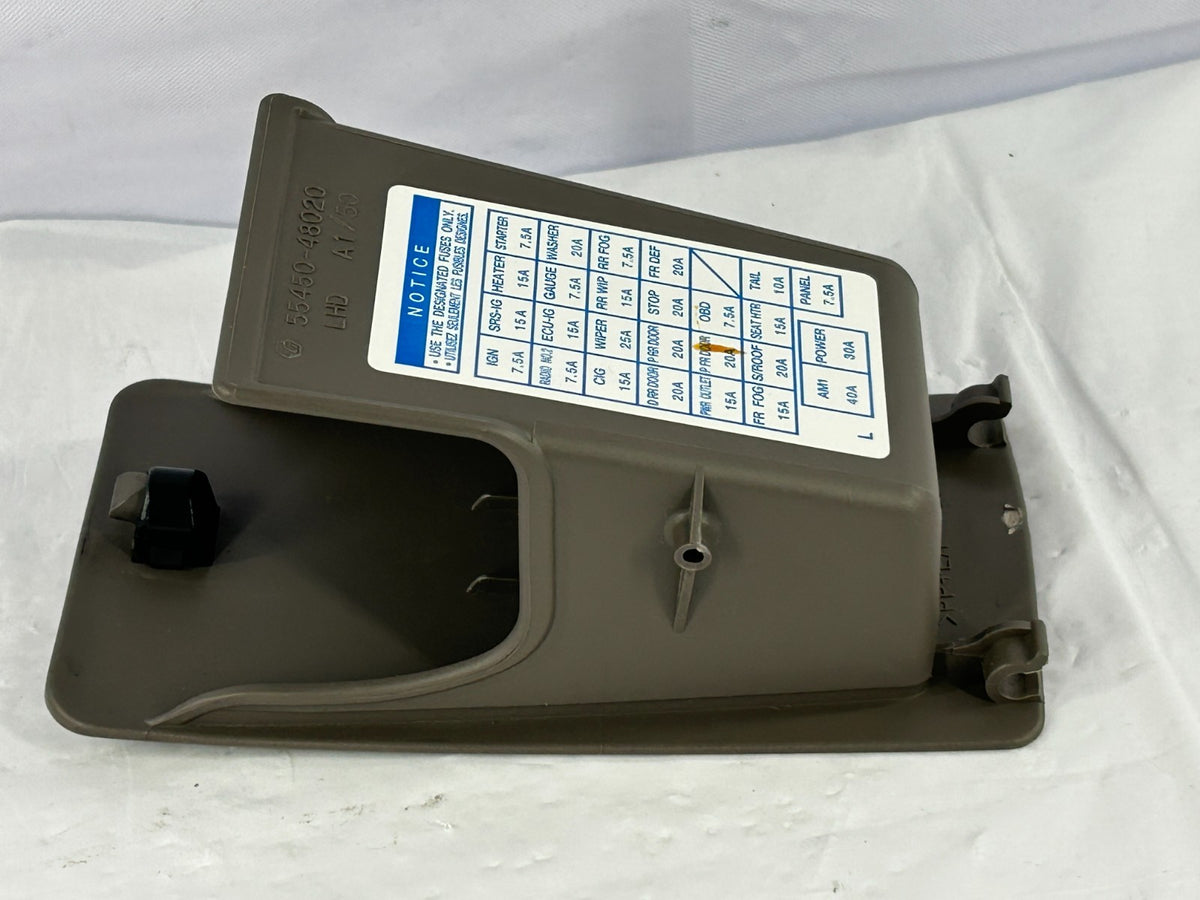 2000-2003 Lexus RX300 In Dash Coin Storage Pocket Fuse Box Cover OEM 55450-48020