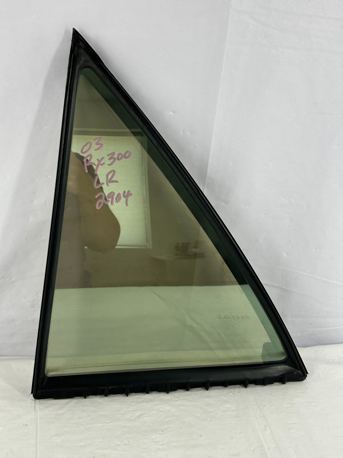 2000-2003 Lexus RX300 Rear Left Door Quarter Window Vent Glass OEM 68124-48040