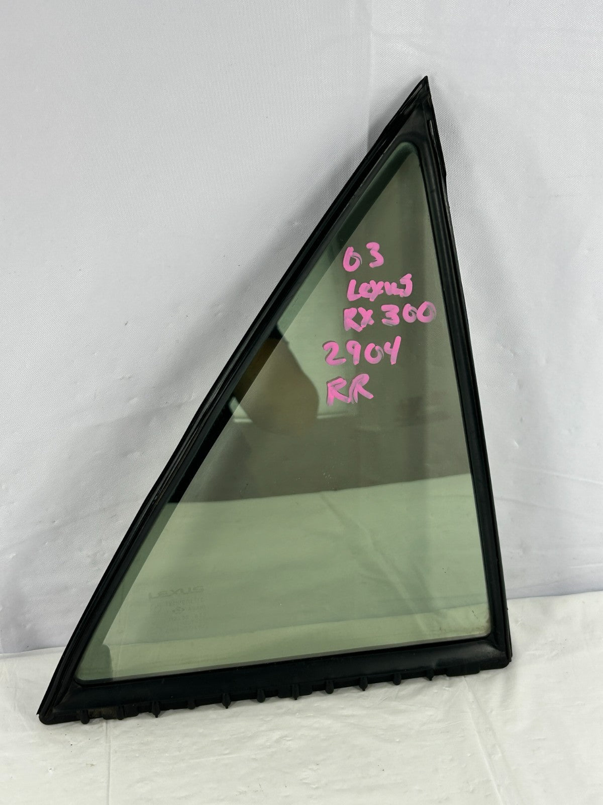 2000-2003 Lexus RX300 Rear Right Door Quarter Window Vent Glass OEM 68123-48040