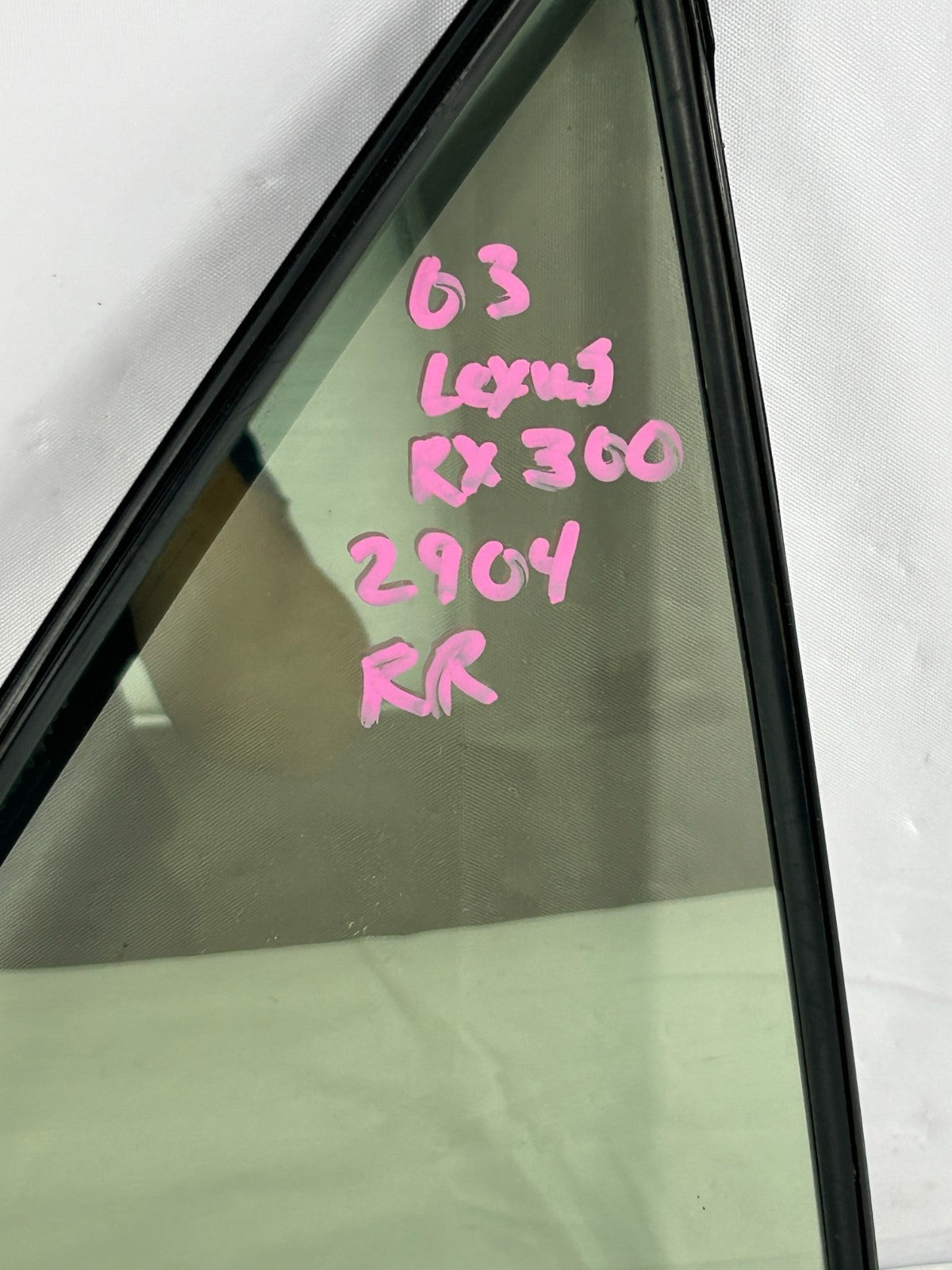 2000-2003 Lexus RX300 Rear Right Door Quarter Window Vent Glass OEM 68123-48040