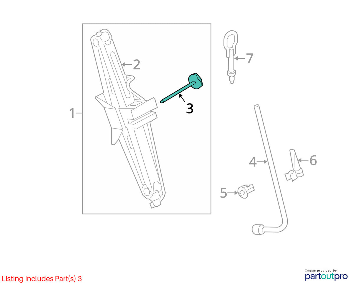 14-23 Ford Transit Connect Floor Jack Hold Retainer Screw Bolt OEM DV6Z-17091-A