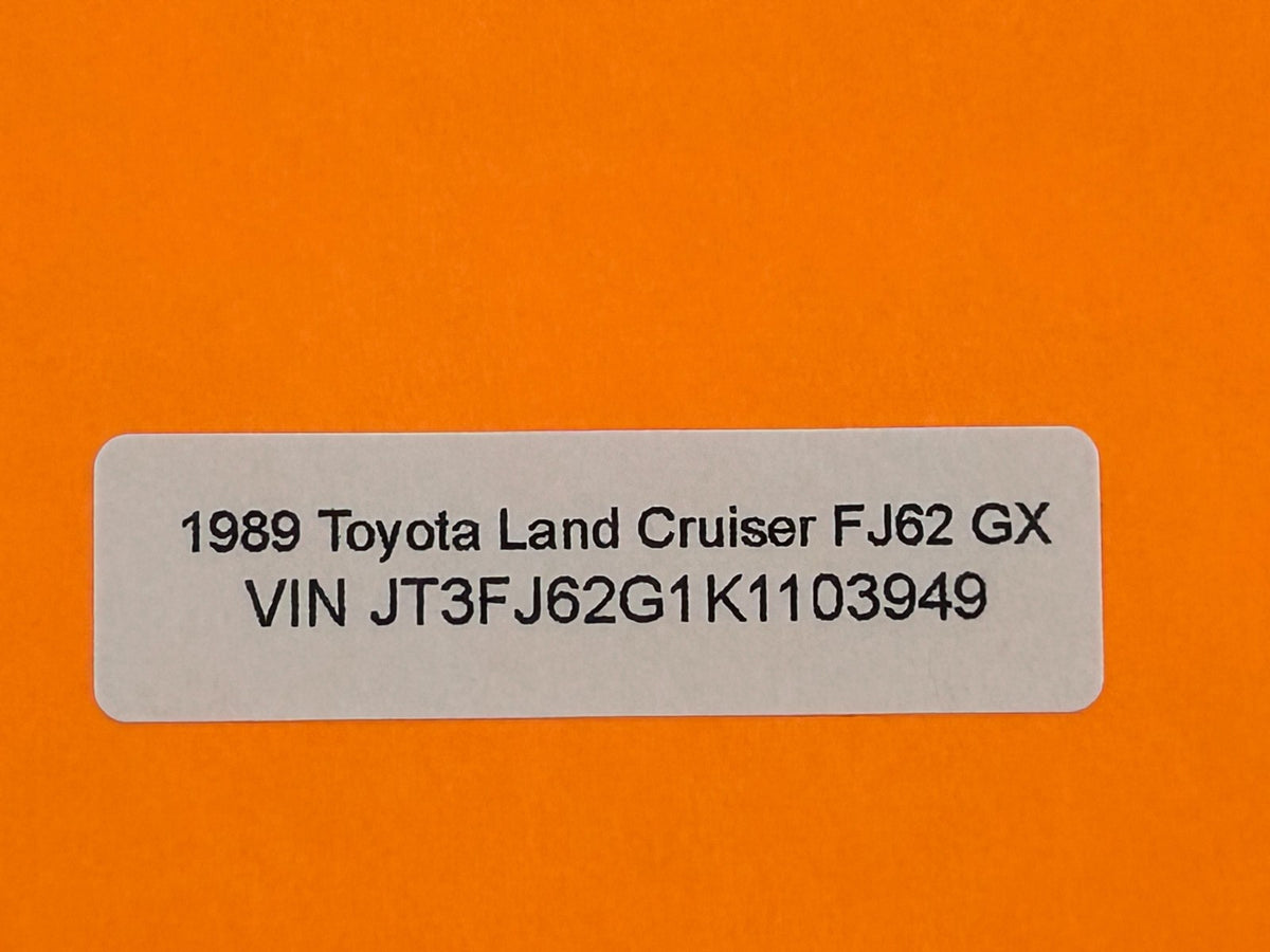 1981-1990 Toyota Land Cruiser Rear Left D Pillar Trim Cover Beige OEM 6247290A00