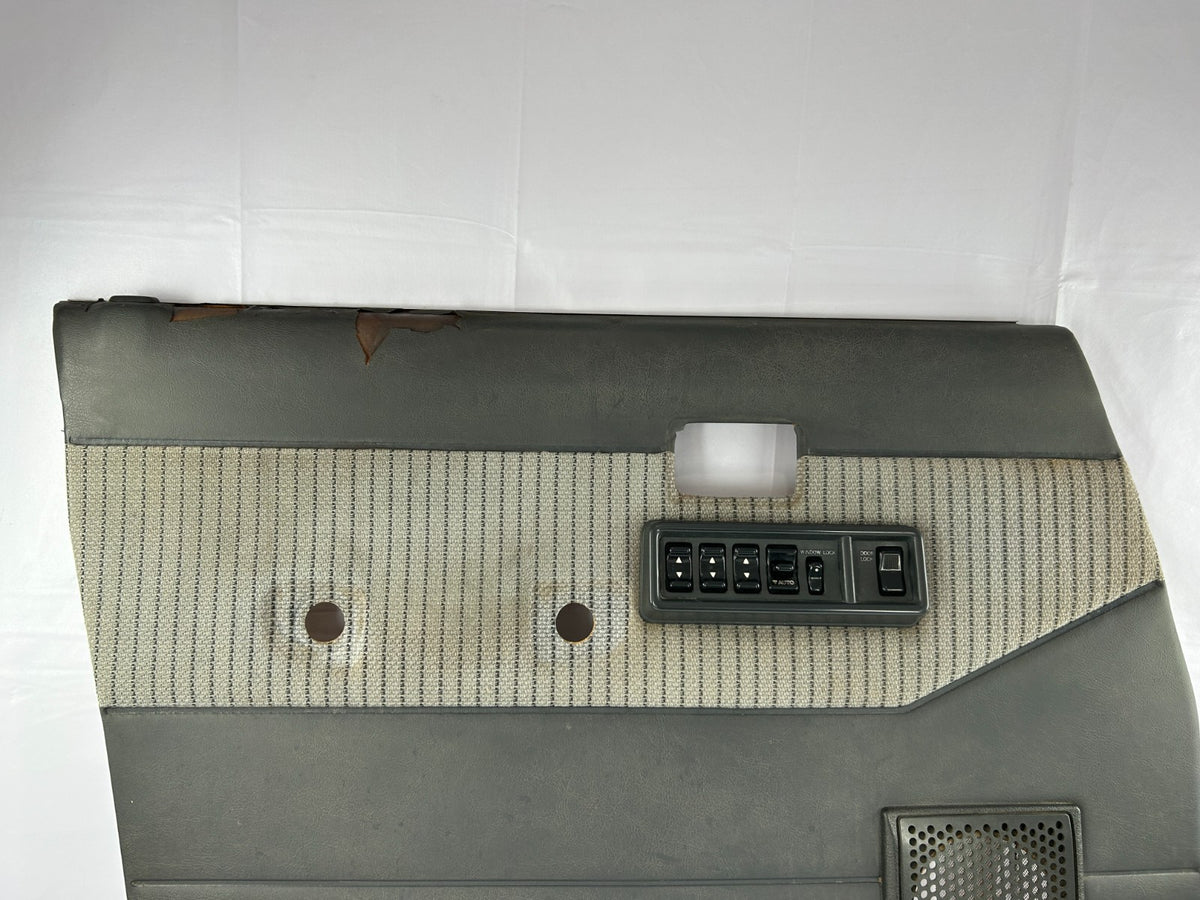1988-1990 Toyota Land Cruiser Front Left Door Panel Card Gray OEM 67620-90G07-03