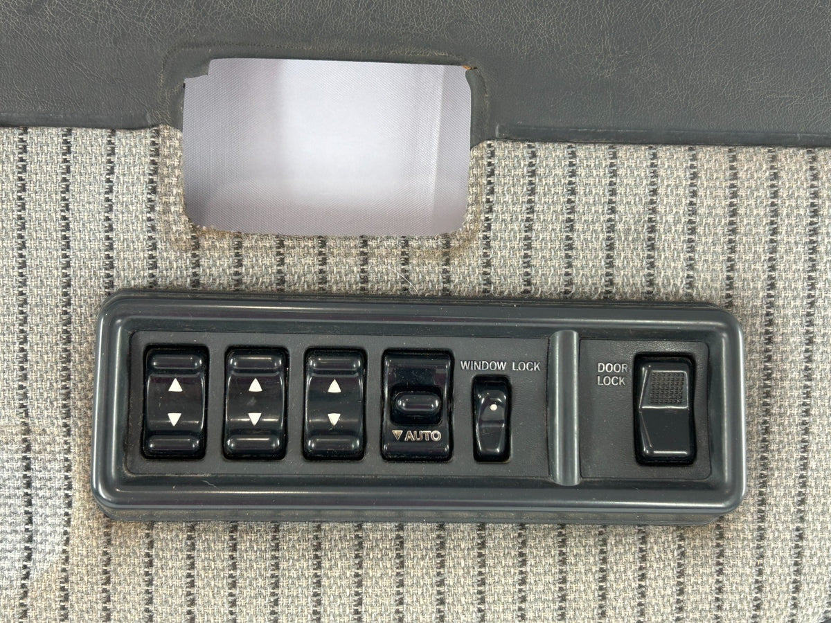 1988-1990 Toyota Land Cruiser Front Left Door Panel Card Gray OEM 67620-90G07-03