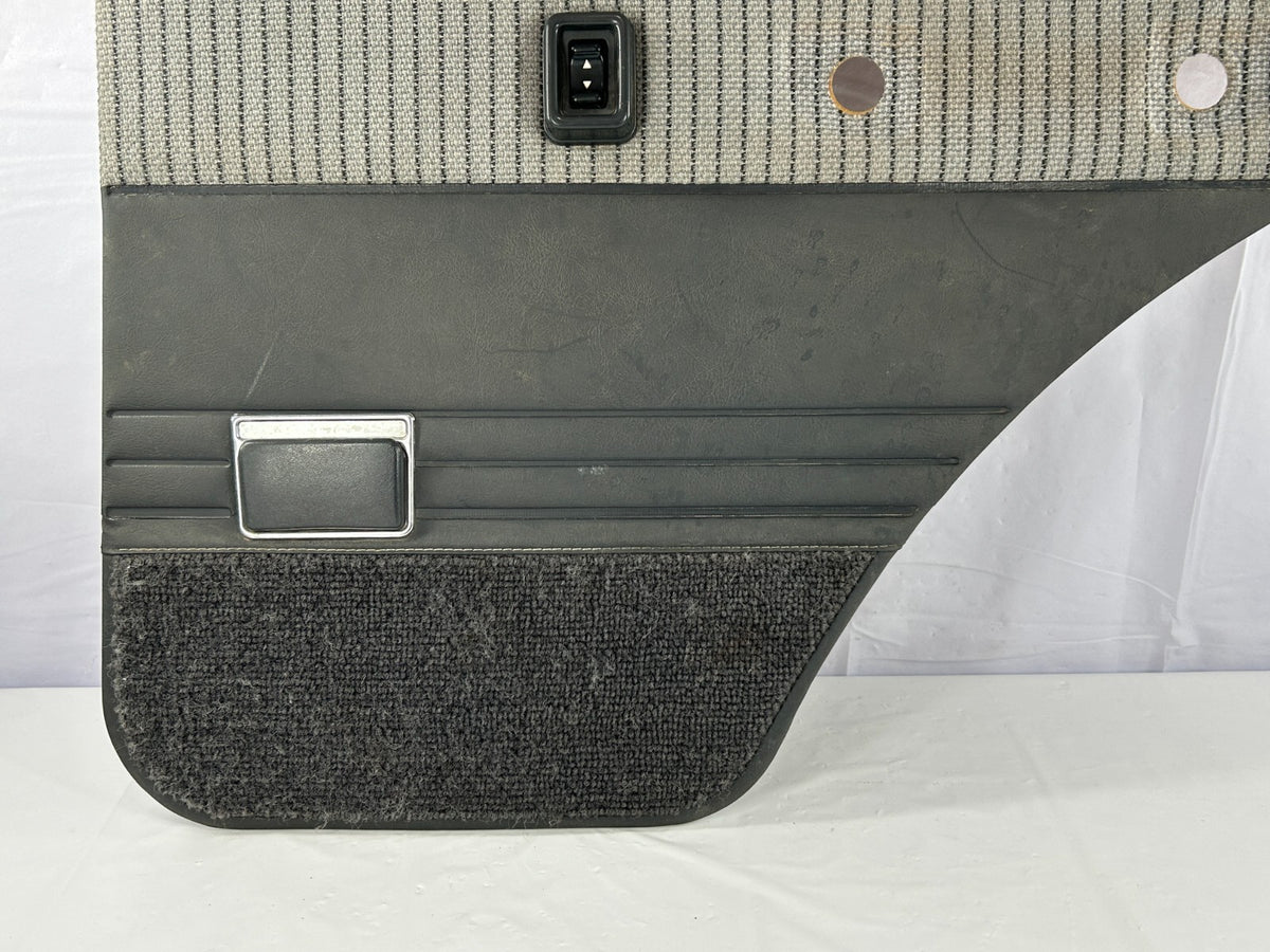 1988-1990 Toyota Land Cruiser FJ62 Rear Right Side Door Panel Card Gray OEM