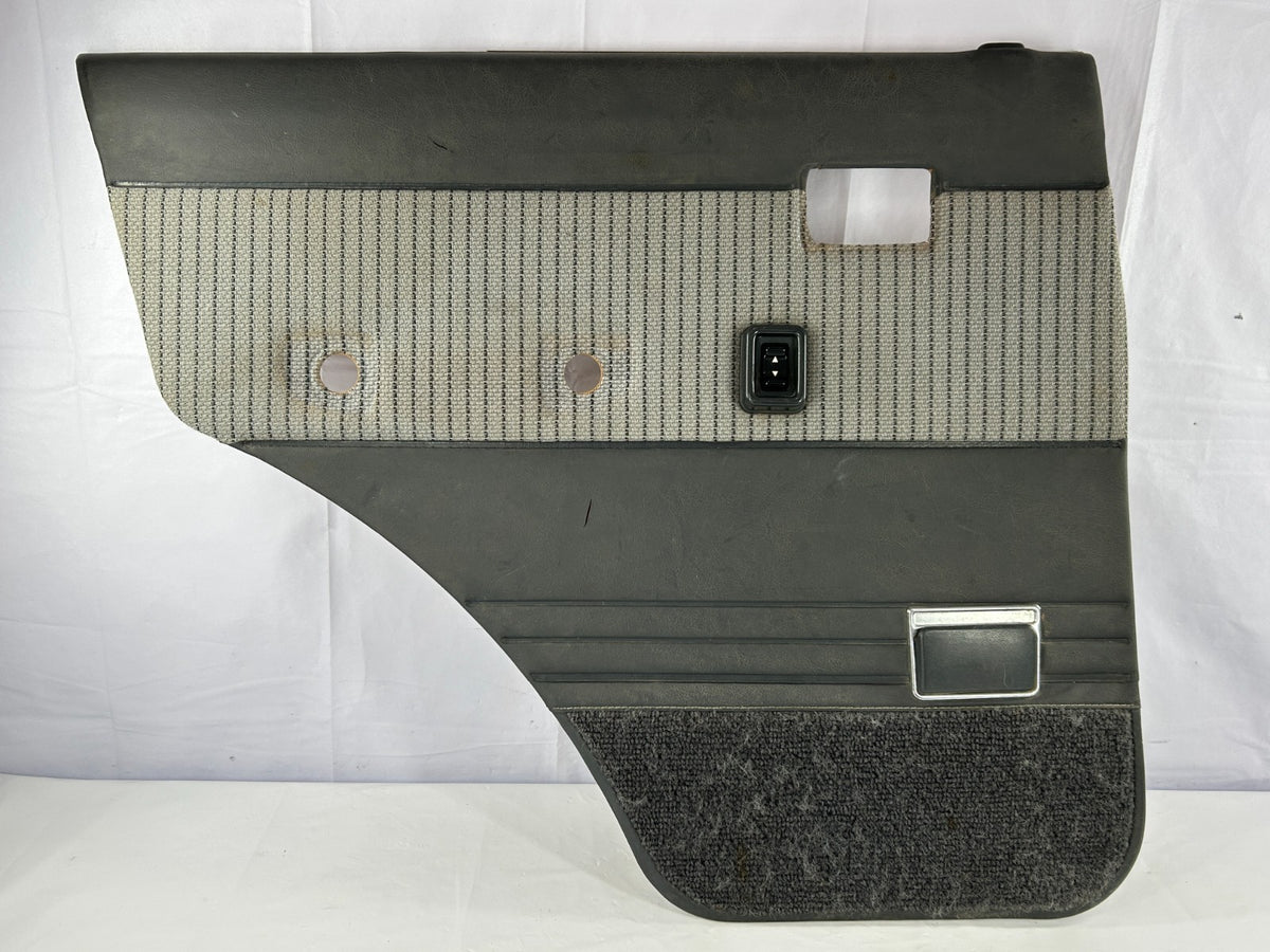 1988-1990 Toyota Land Cruiser FJ62 Rear Left Side Door Panel Card Gray OEM