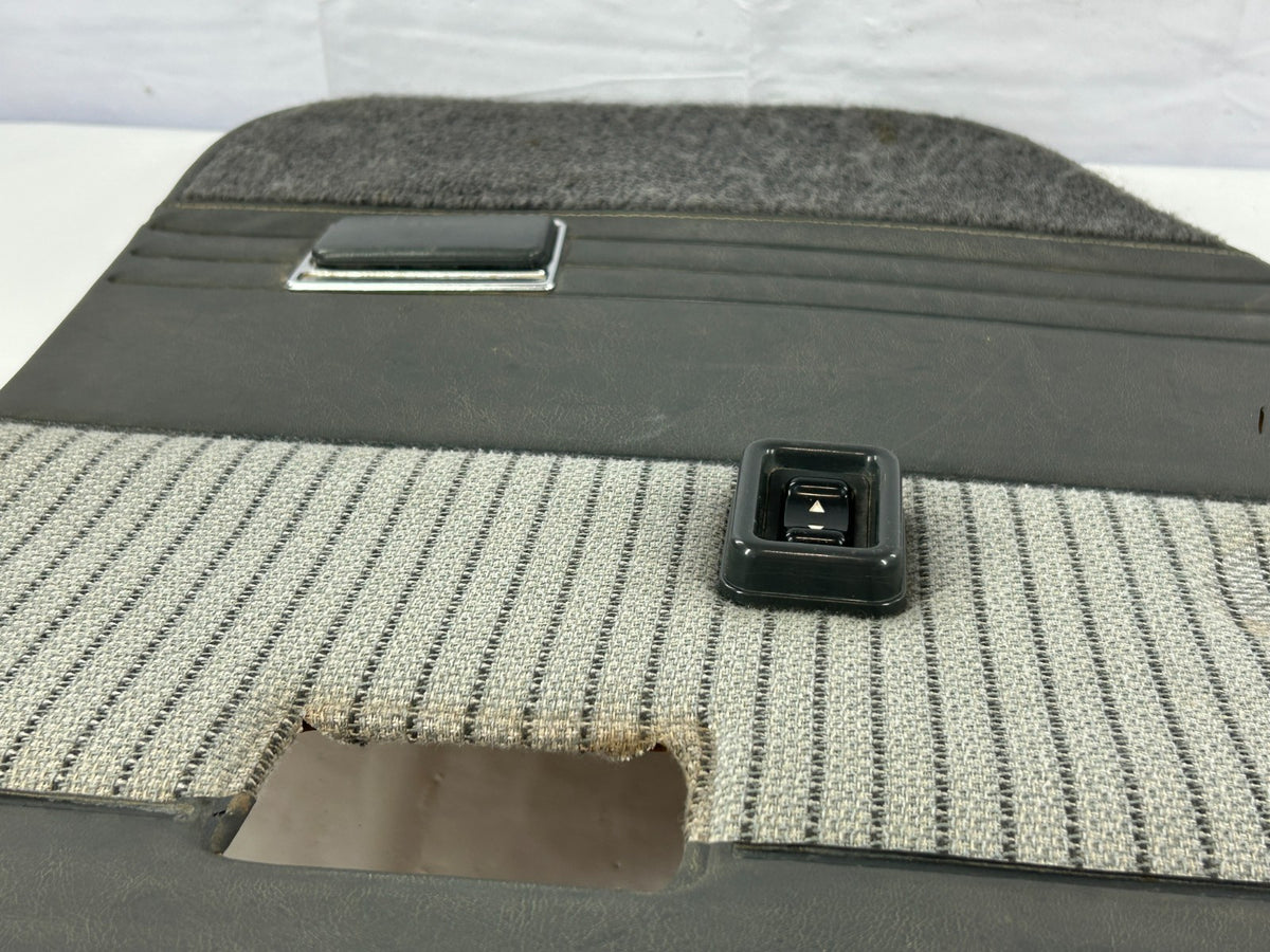 1988-1990 Toyota Land Cruiser FJ62 Rear Left Side Door Panel Card Gray OEM