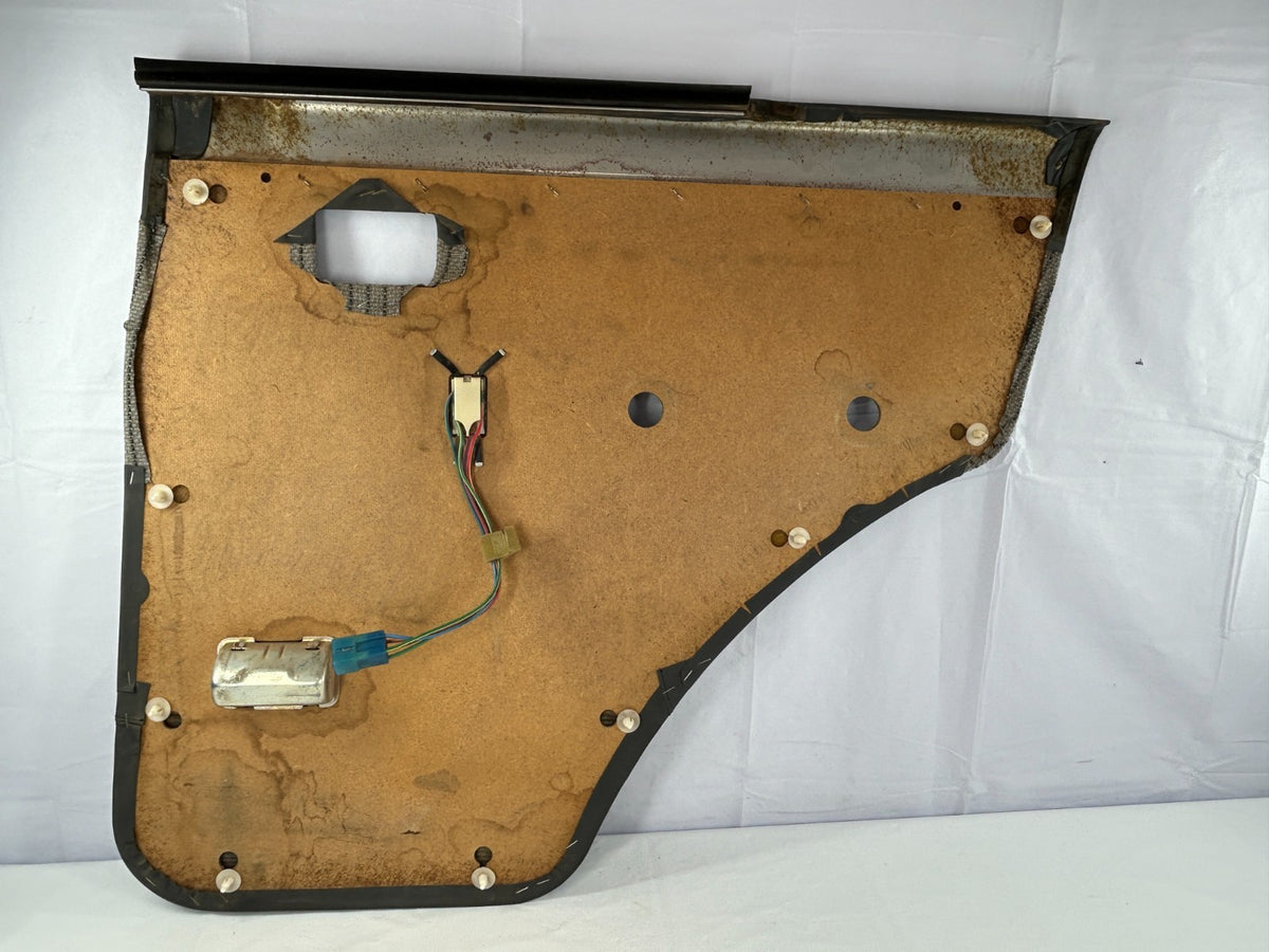 1988-1990 Toyota Land Cruiser FJ62 Rear Left Side Door Panel Card Gray OEM
