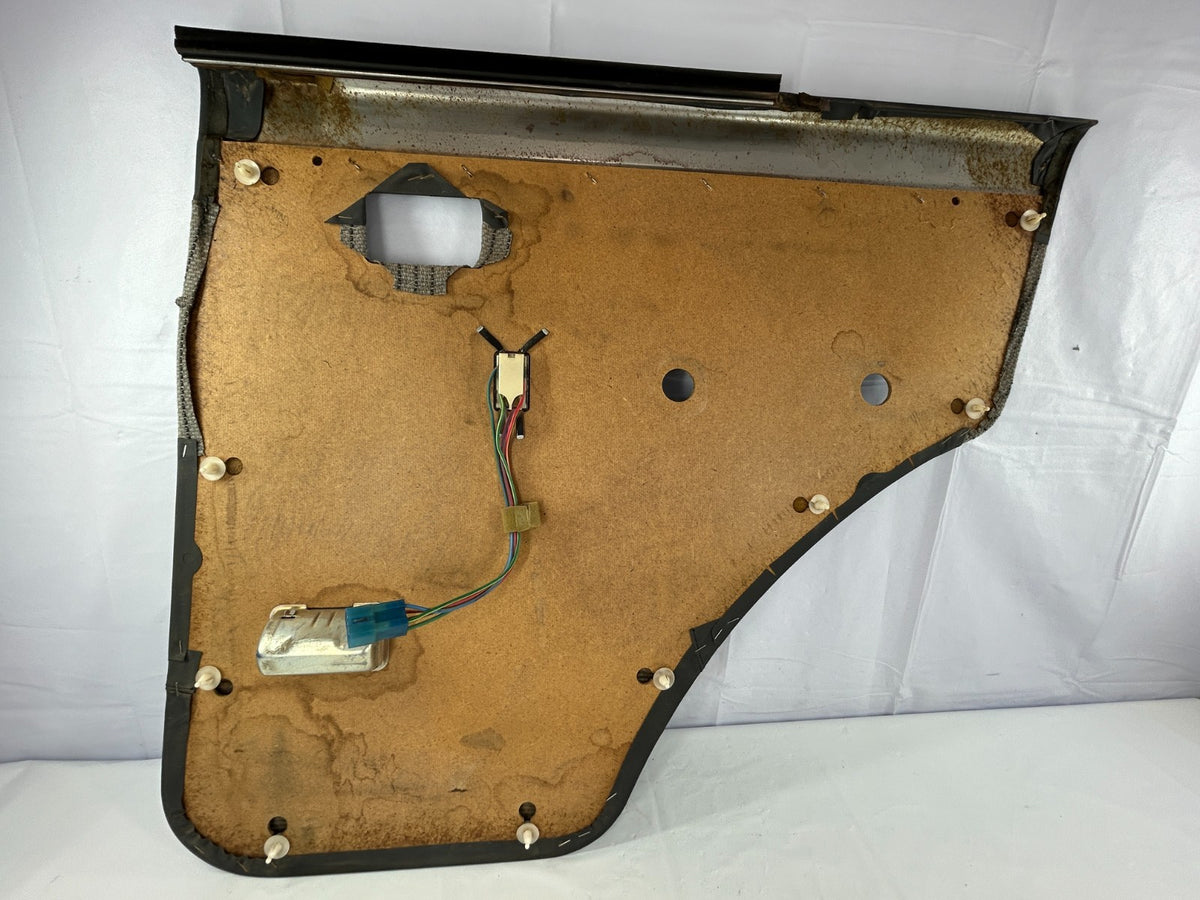 1988-1990 Toyota Land Cruiser FJ62 Rear Left Side Door Panel Card Gray OEM
