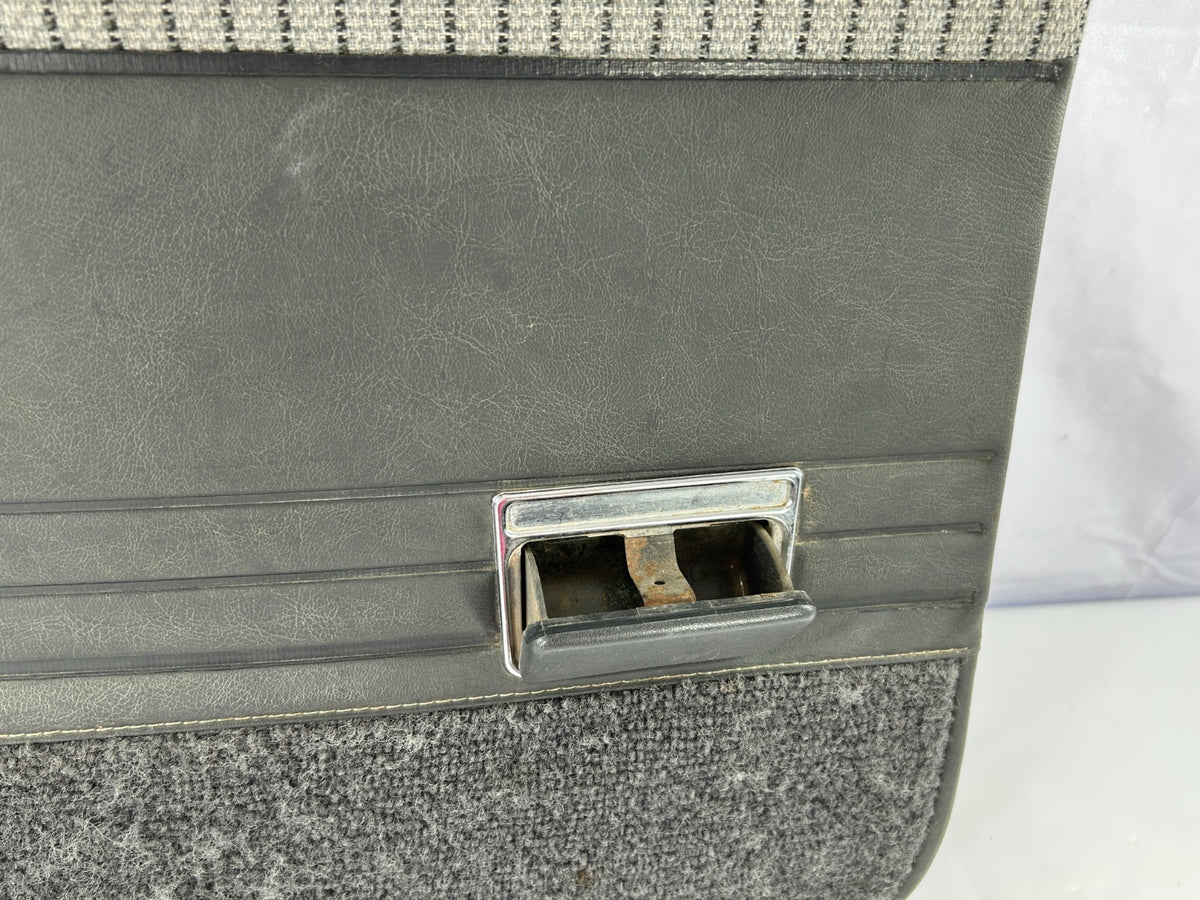 1988-1990 Toyota Land Cruiser FJ62 Rear Left Side Door Panel Card Gray OEM
