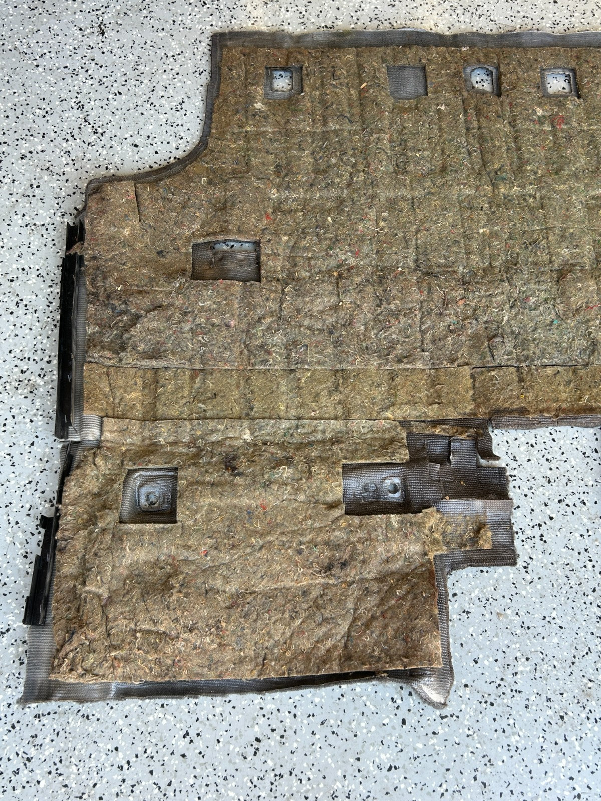 1986-1990 Toyota Land Cruiser Rear 2nd Row Floor Carpet Gray OEM 58540-90A83-03