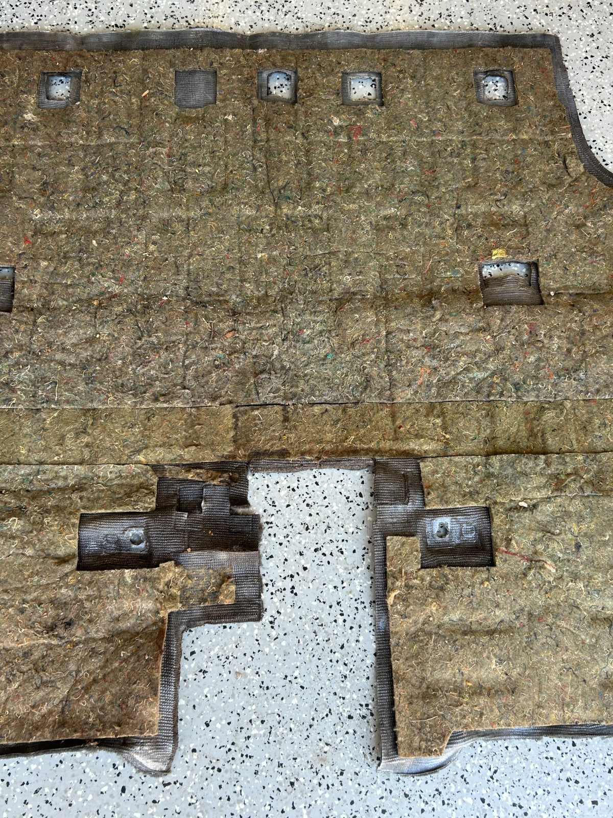 1986-1990 Toyota Land Cruiser Rear 2nd Row Floor Carpet Gray OEM 58540-90A83-03