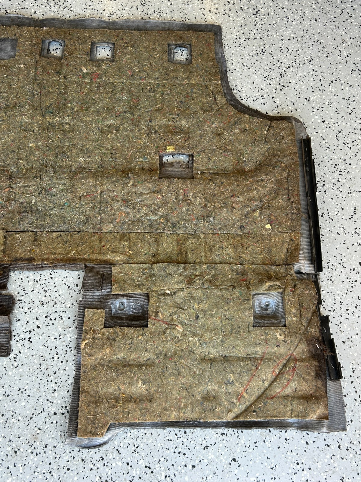 1986-1990 Toyota Land Cruiser Rear 2nd Row Floor Carpet Gray OEM 58540-90A83-03
