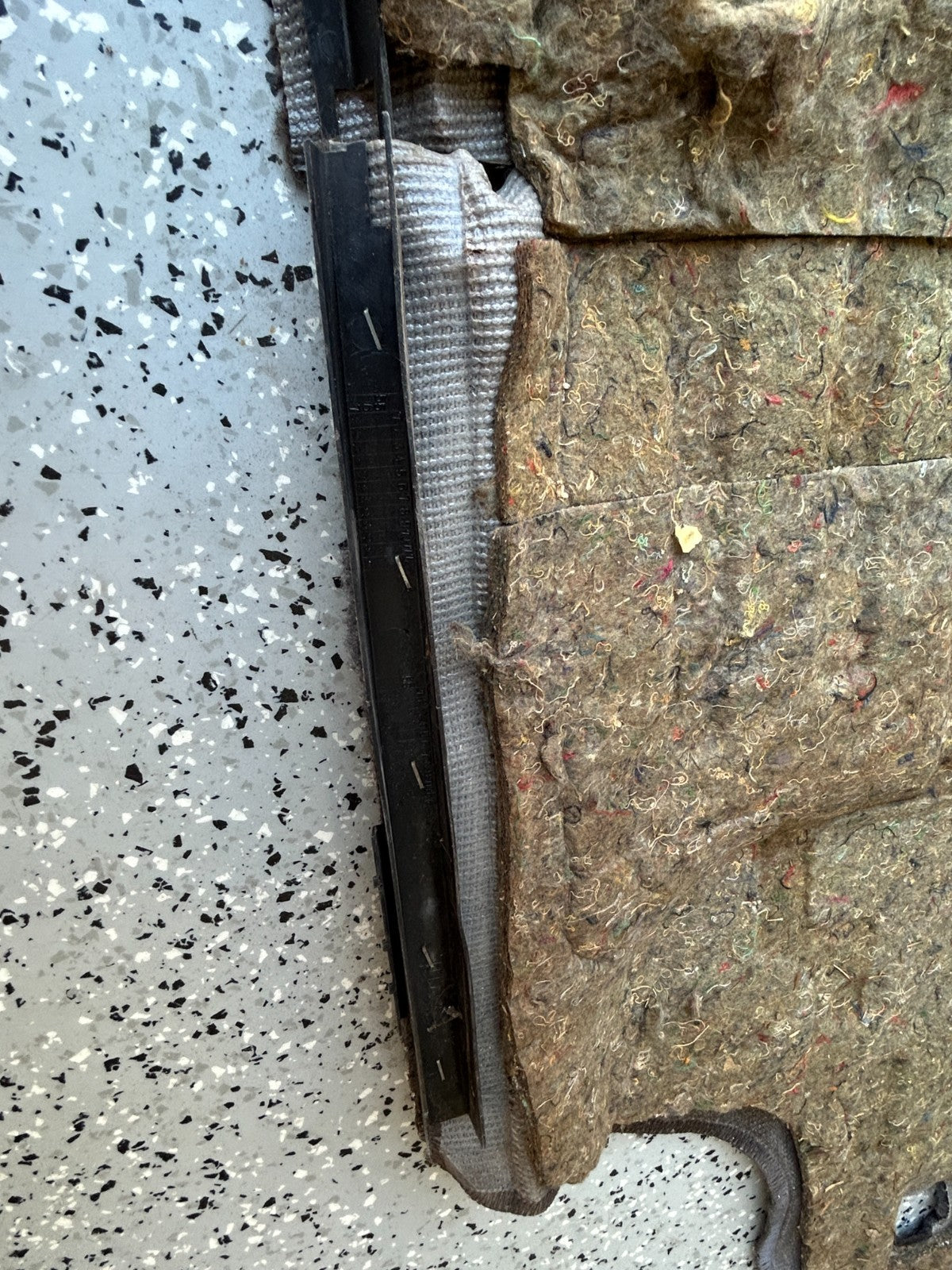 1986-1990 Toyota Land Cruiser Rear 2nd Row Floor Carpet Gray OEM 58540-90A83-03