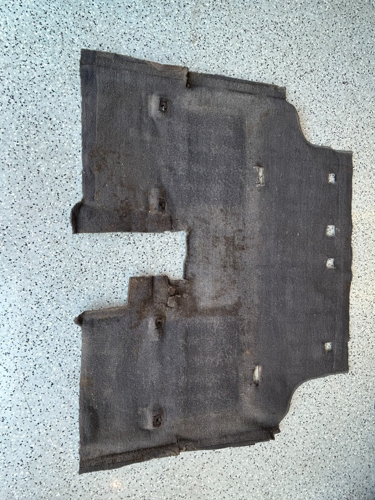 1986-1990 Toyota Land Cruiser Rear 2nd Row Floor Carpet Gray OEM 58540-90A83-03