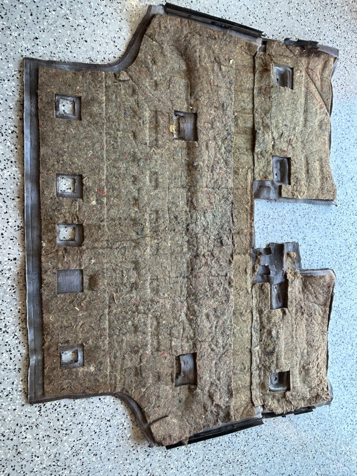 1986-1990 Toyota Land Cruiser Rear 2nd Row Floor Carpet Gray OEM 58540-90A83-03