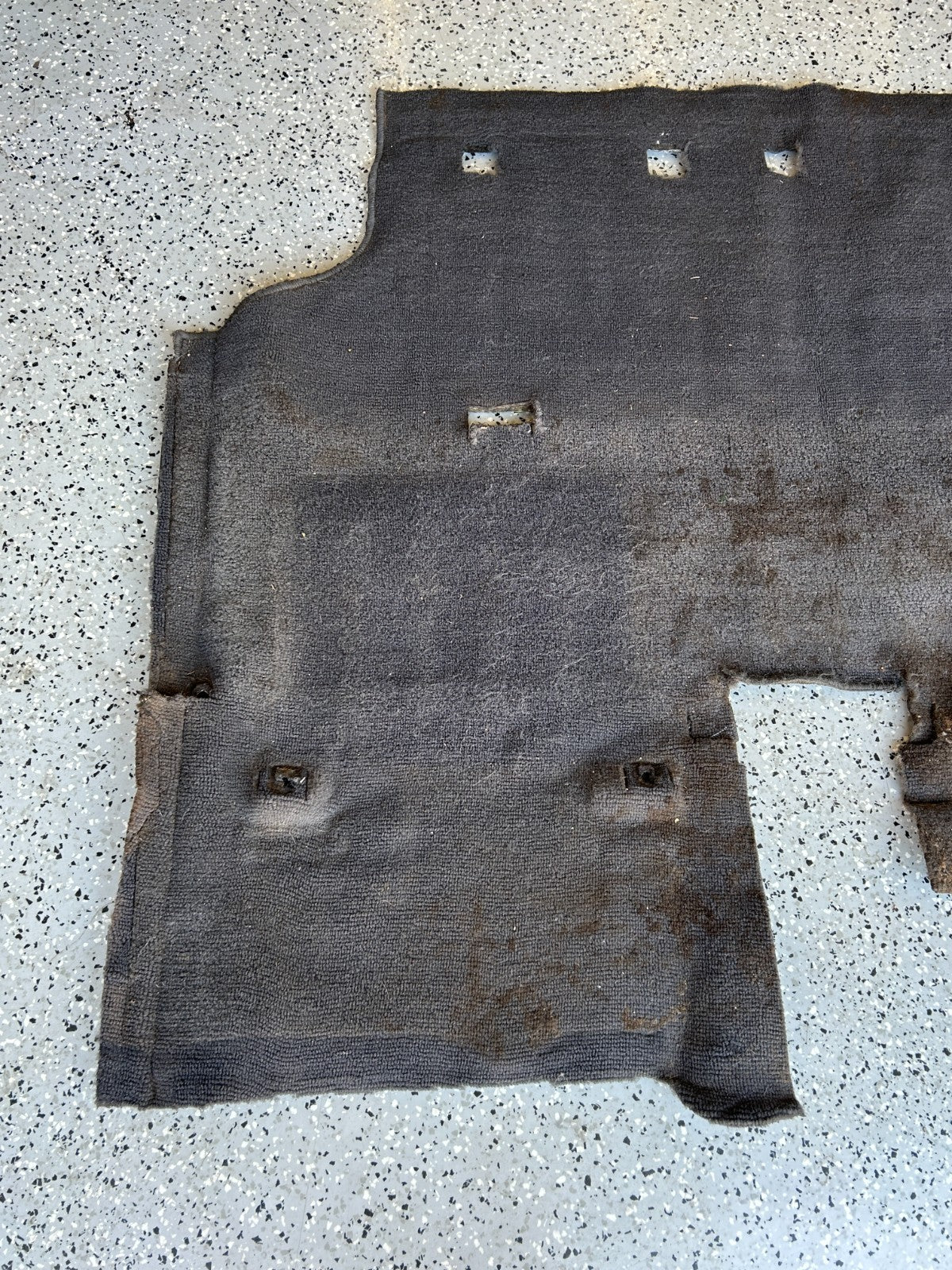 1986-1990 Toyota Land Cruiser Rear 2nd Row Floor Carpet Gray OEM 58540-90A83-03