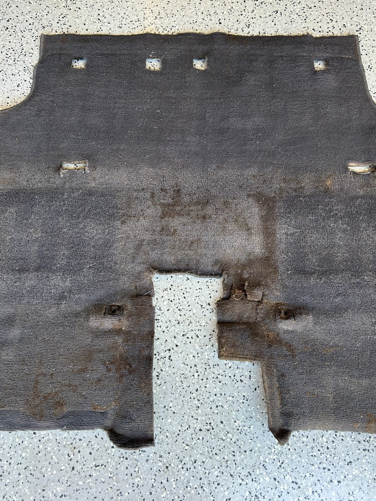 1986-1990 Toyota Land Cruiser Rear 2nd Row Floor Carpet Gray OEM 58540-90A83-03