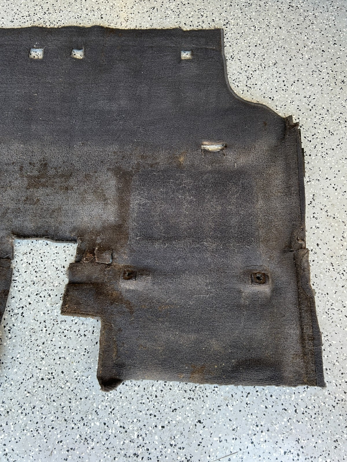 1986-1990 Toyota Land Cruiser Rear 2nd Row Floor Carpet Gray OEM 58540-90A83-03