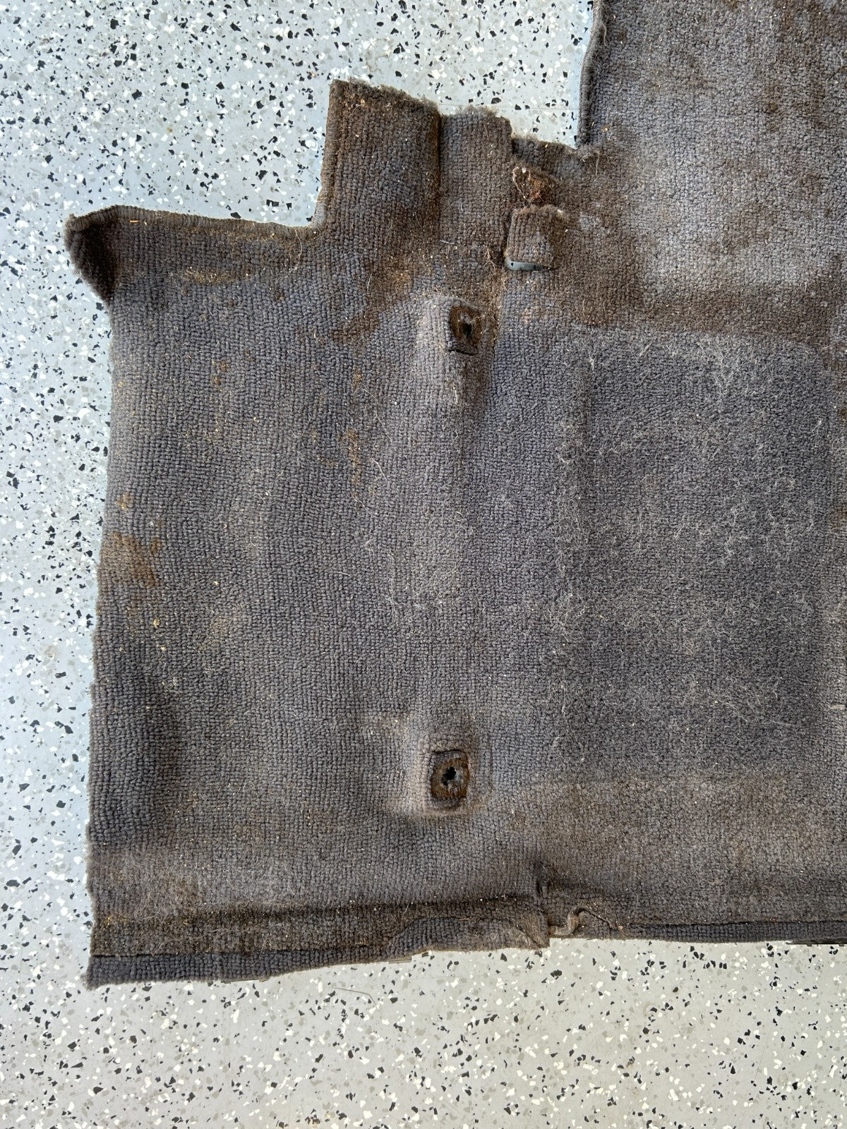 1986-1990 Toyota Land Cruiser Rear 2nd Row Floor Carpet Gray OEM 58540-90A83-03
