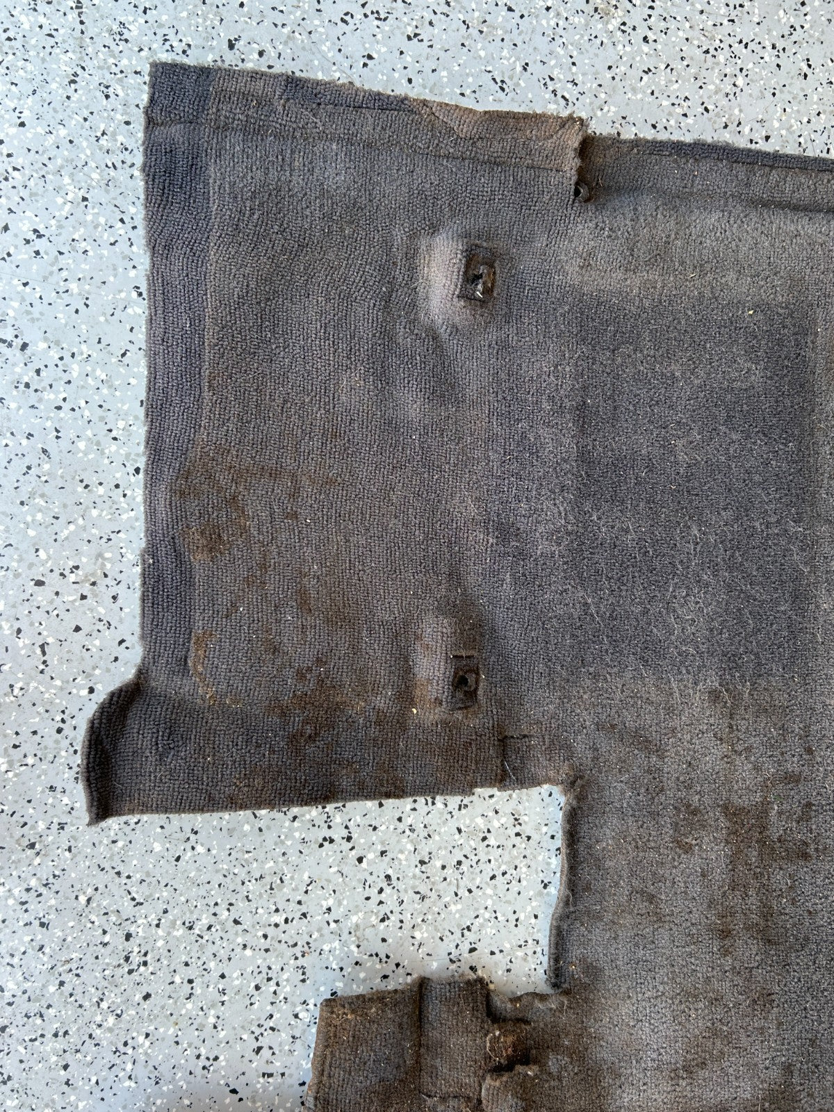 1986-1990 Toyota Land Cruiser Rear 2nd Row Floor Carpet Gray OEM 58540-90A83-03