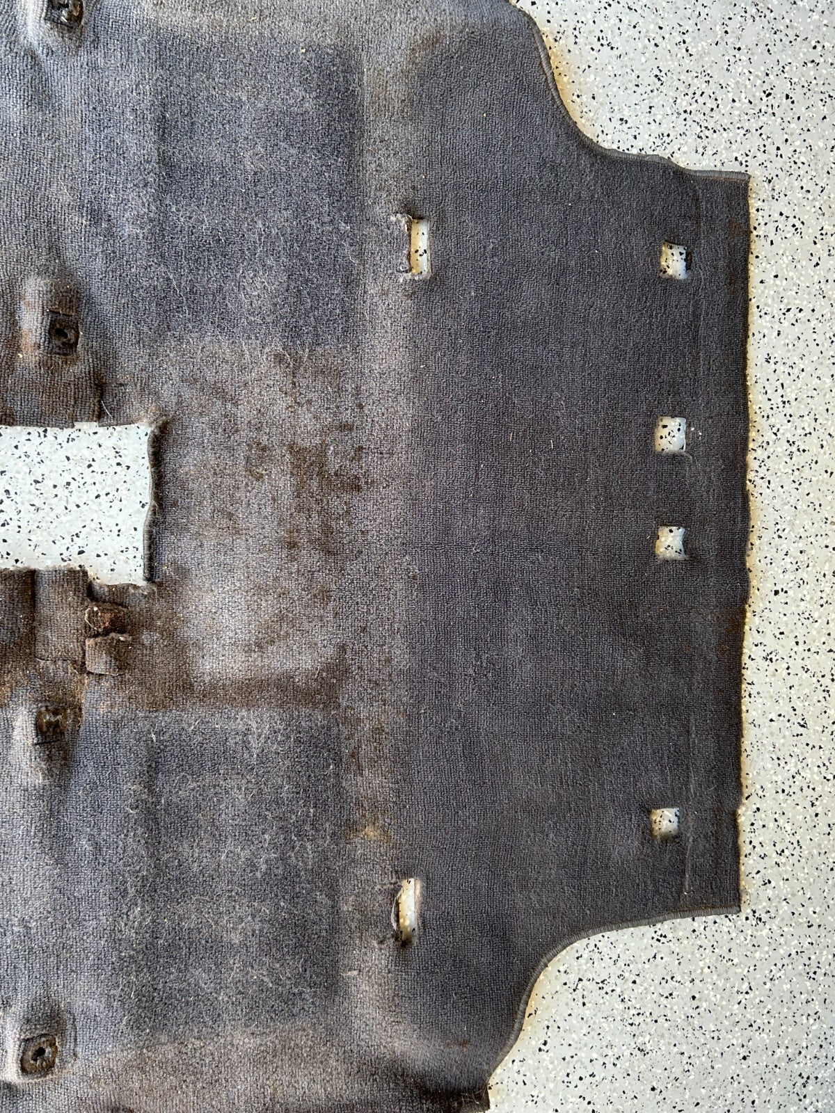 1986-1990 Toyota Land Cruiser Rear 2nd Row Floor Carpet Gray OEM 58540-90A83-03