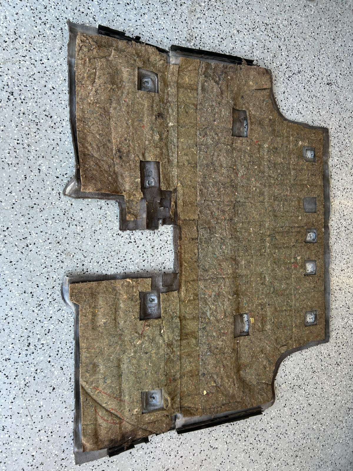 1986-1990 Toyota Land Cruiser Rear 2nd Row Floor Carpet Gray OEM 58540-90A83-03