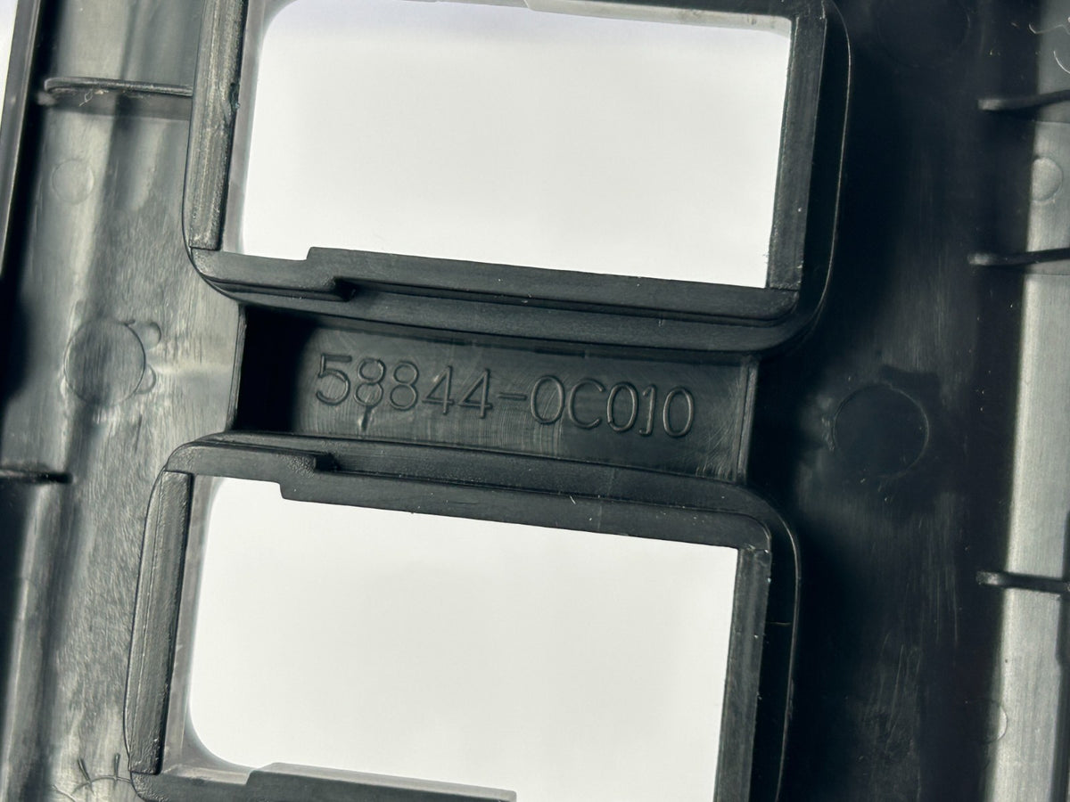 2004-2007 Toyota Sequoia Dash 4 Switch Hole Trim Bezel Black OEM 58844-0C010