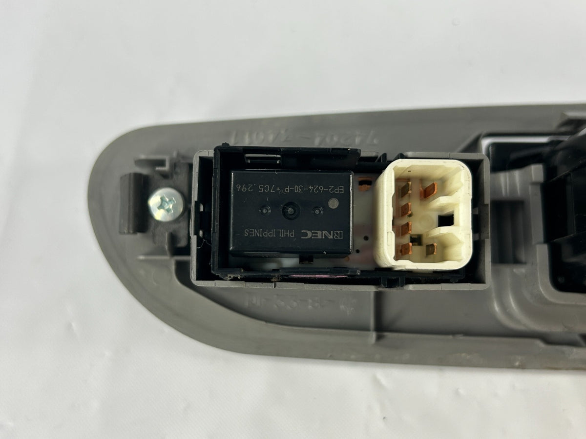 2001-2007 Toyota Sequoia Rear Left Side Window Switch W/ Bezel OEM 84030-AC030