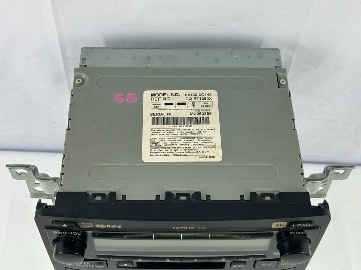2004-2007 Toyota Sequoia Upgraded JBL Stereo Radio CD Unit OEM 86120-0C140