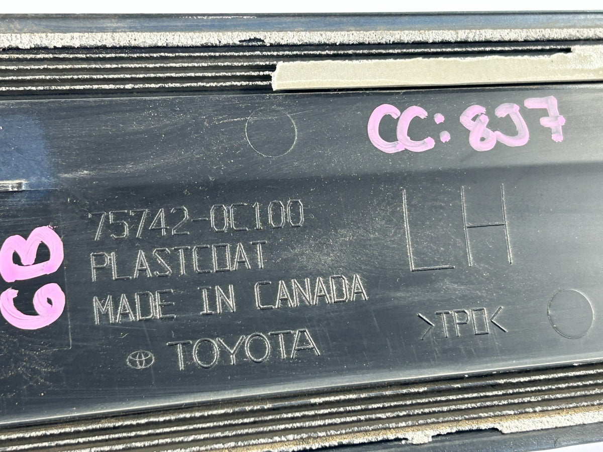 2004-2007 Toyota Sequoia Rear Left Driver Door Molding Trim Blue OEM 75742-0C100