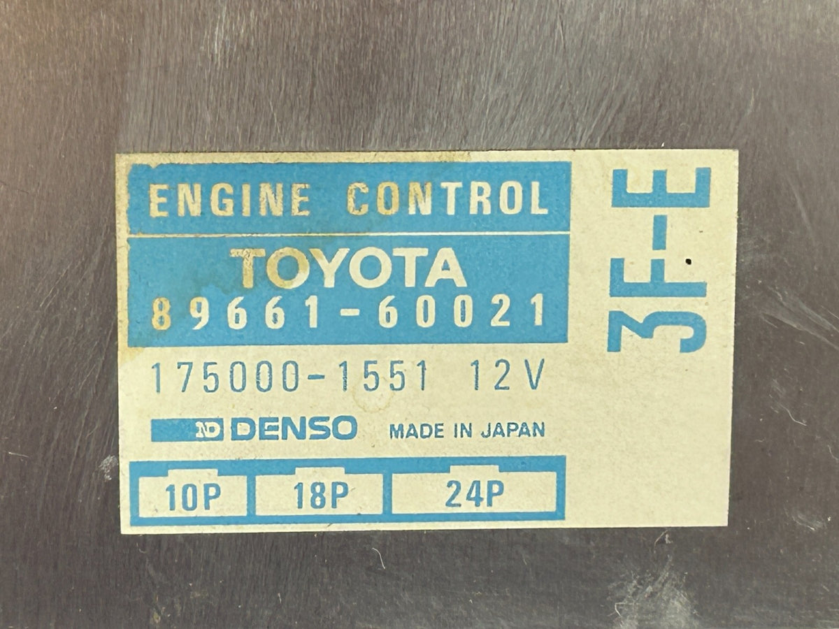 1988-1990 Toyota Land Cruiser FJ62 ECU ECM Engine Control Module OEM 89661-60021