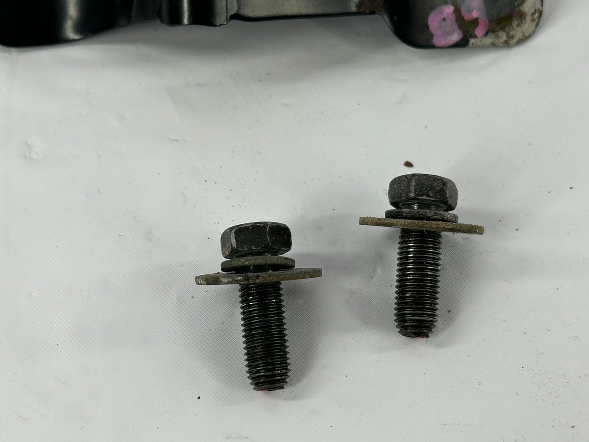 1988-1990 Toyota Land Cruiser Front Left Seat Floor Bracket & Bolts OEM