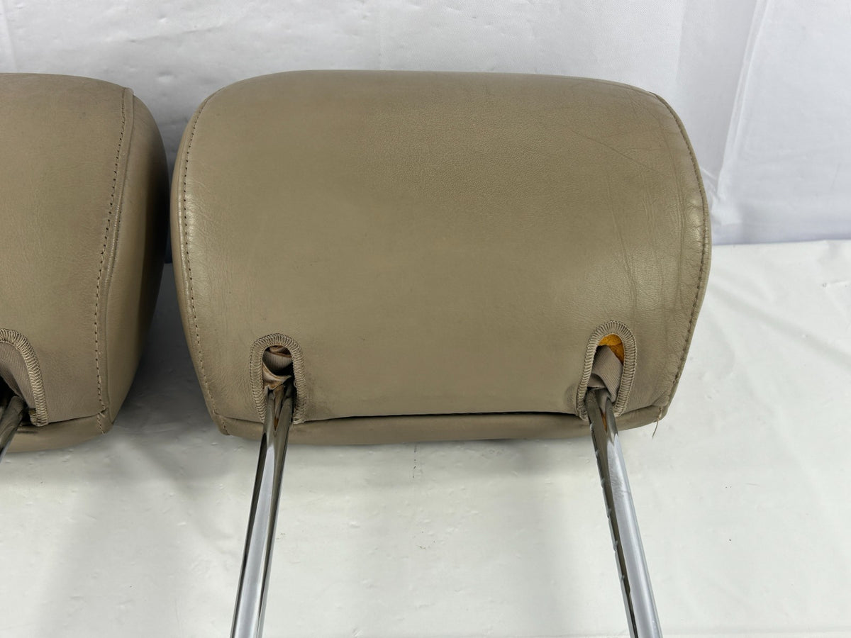 1998-2003 Toyota Land Cruiser Front Seat Headrest Set Leather OEM 71910-60440-A0