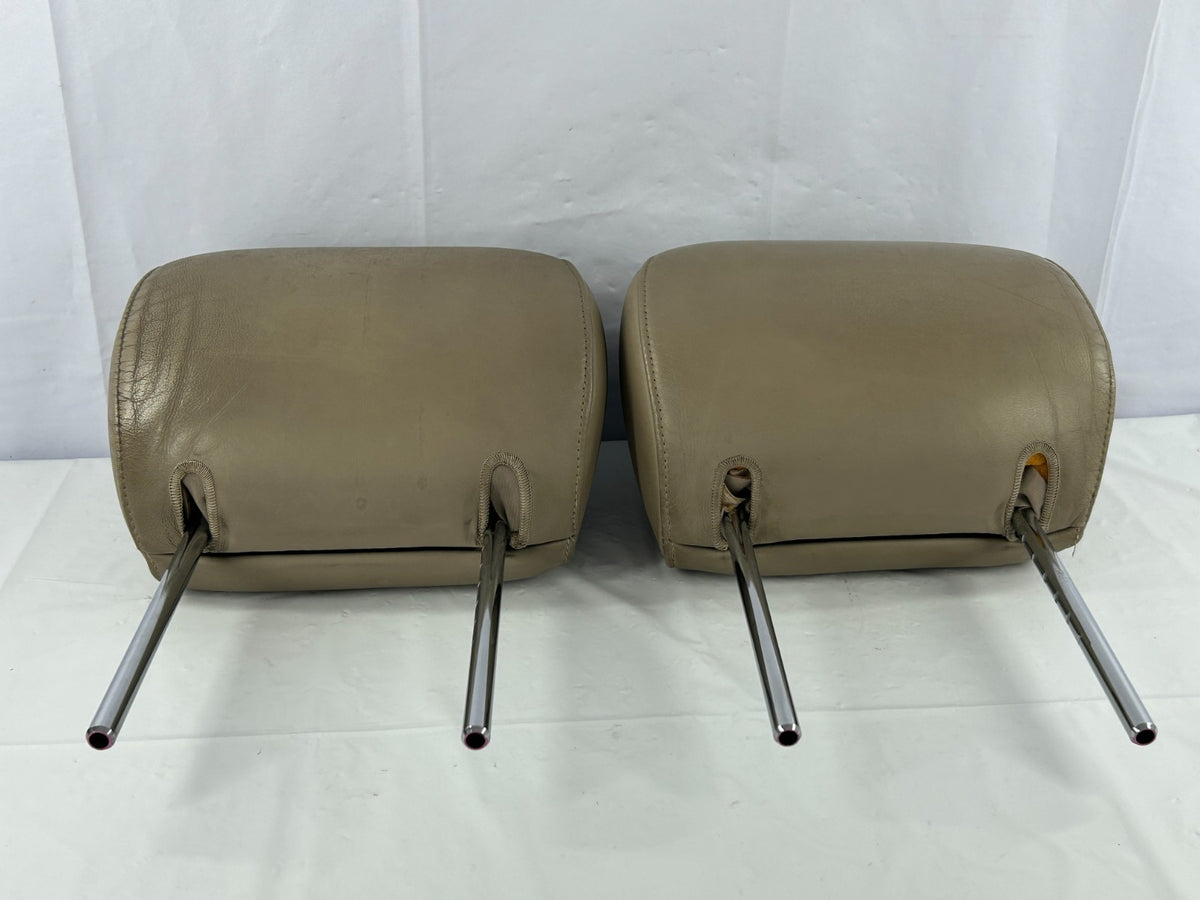 1998-2003 Toyota Land Cruiser Front Seat Headrest Set Leather OEM 71910-60440-A0