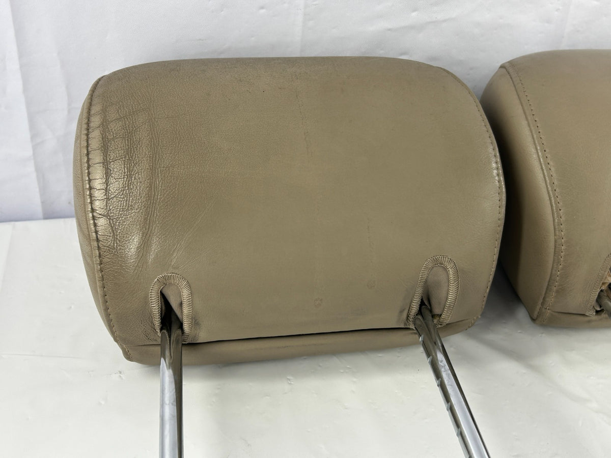 1998-2003 Toyota Land Cruiser Front Seat Headrest Set Leather OEM 71910-60440-A0
