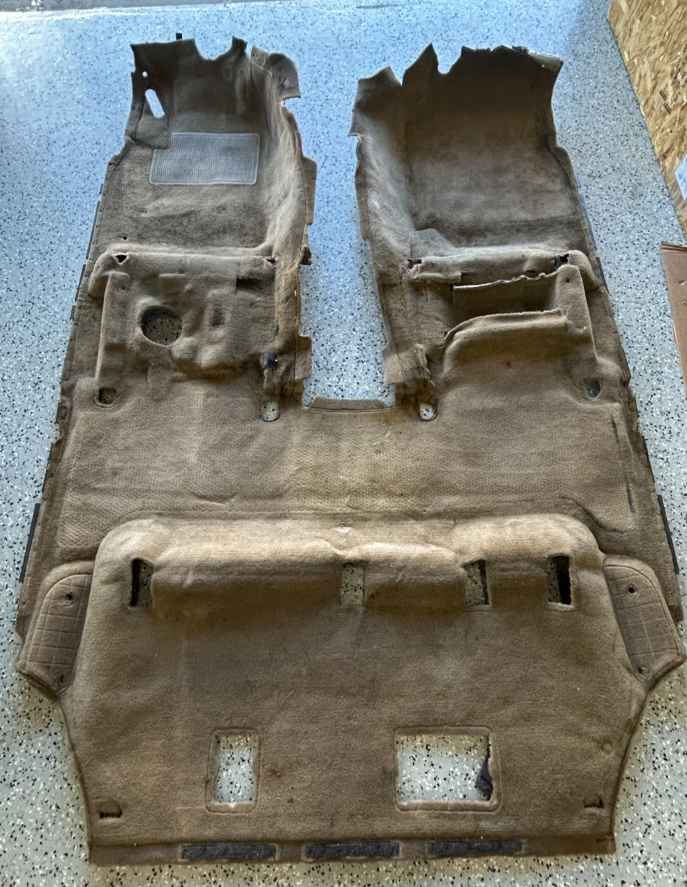 99-01 Toyota Land Cruiser Front Cabin Interior Floor Carpet OEM 58510-6B461-A0