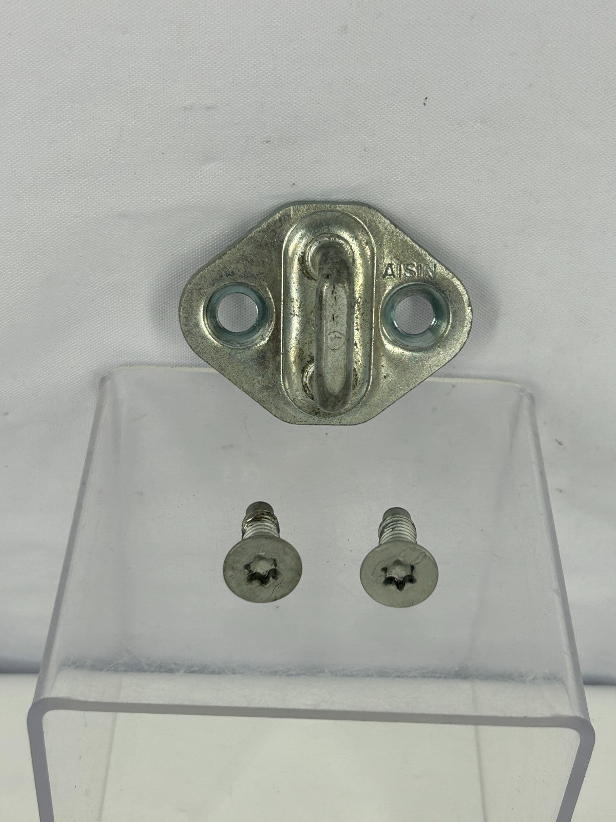 1998-2007 Toyota Land Cruiser Door Lock Striker Plate & Bolts OEM 69410-20110