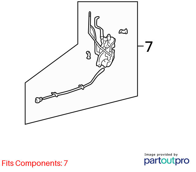 1997-1999 Toyota 4Runner Front Right Door Lock Latch Actuator OEM 69310-35460