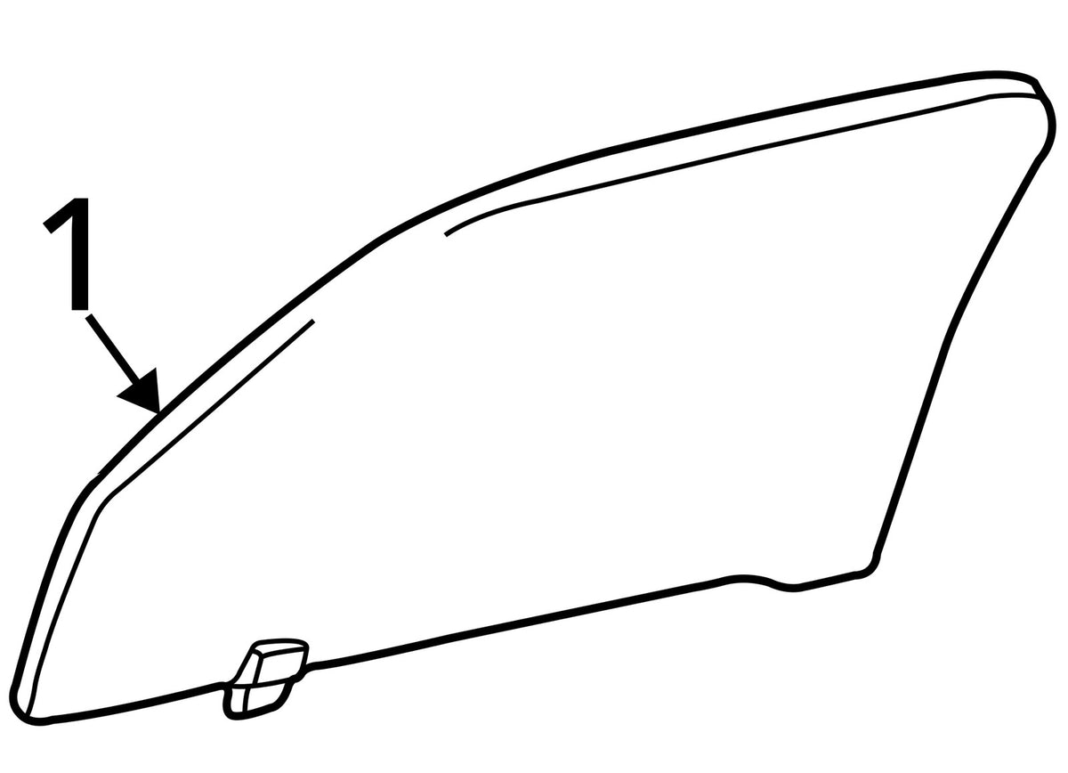 2000-2006 Toyota Tundra Right Front Window Door Glass OEM FD21323GTY