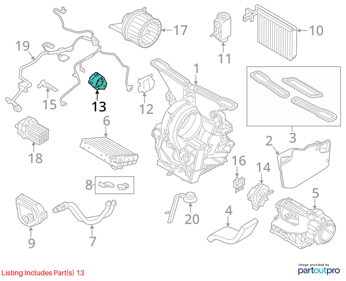 2008-2014 Mini Cooper Clubman Heater Flap Actuator Motor OEM 64-11-9-286-871