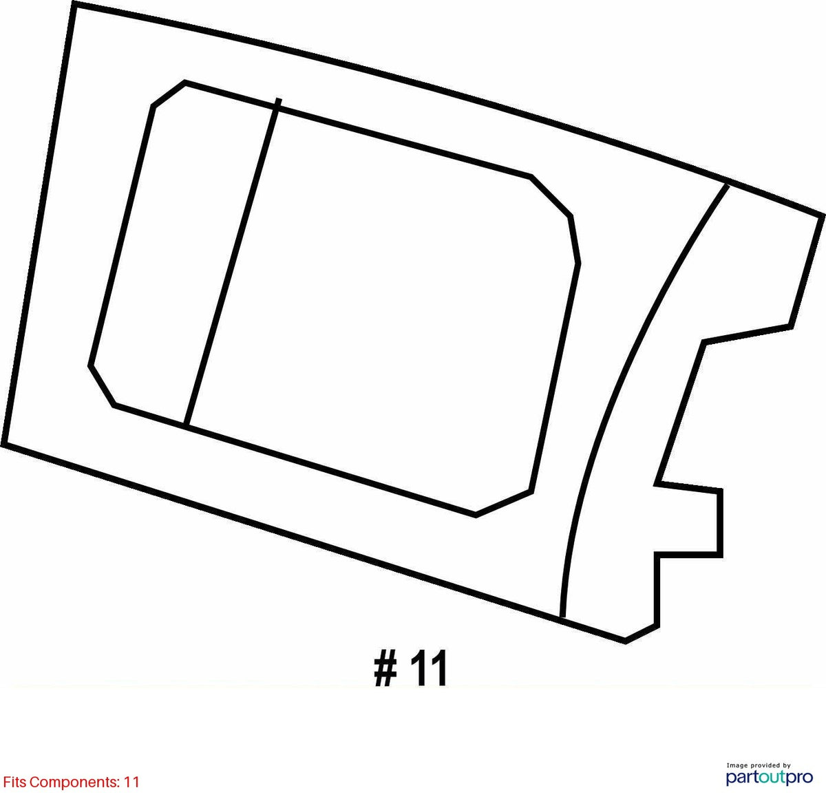 11-13 Subaru Forester Left Driver Dash A/C Air Vent Grille Trim OEM 66076FG110