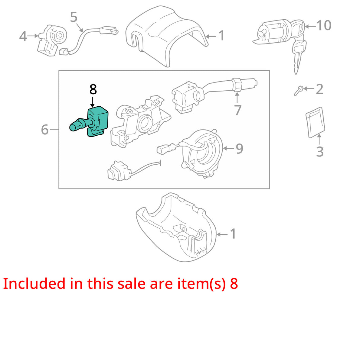 1996-1999 Toyota 4Runner Headlight Turn Signal Dimmer Switch OEM 84140-06010