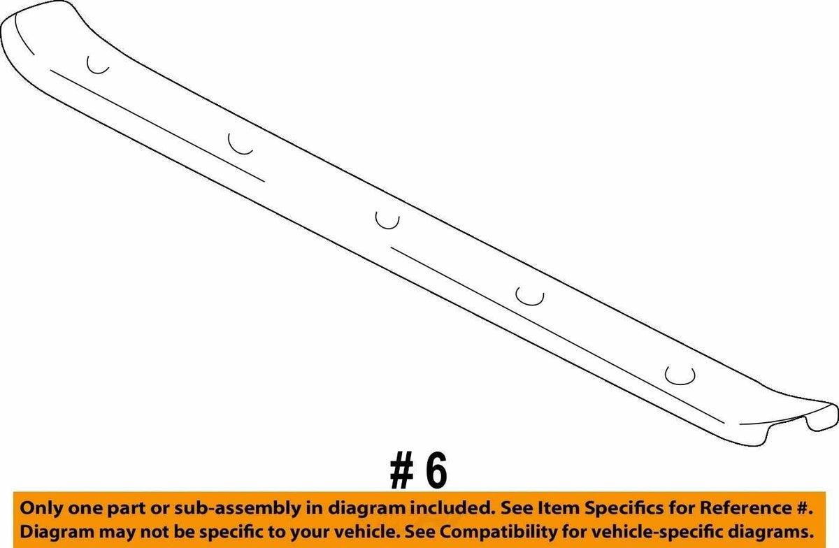 1996-2002 Toyota 4Runner Trunk Sill Scuff Plate Trim Brown OEM 58573-35010