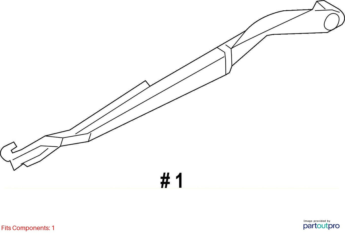 13-14 Subaru Outback Front Right Windshield Wiper Arm OEM 86532AJ110