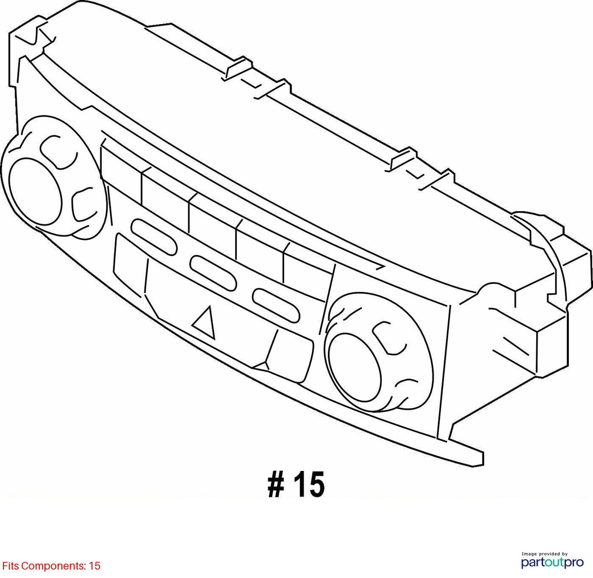 2010-2014 Subaru Outback AC Climate Temperature Control Manual OEM 72311AJ08A