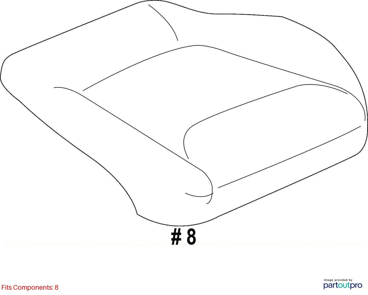 19-24 Subaru Forester Front Right Passenger Seat Lower Cushion OEM 64140SJ020VH