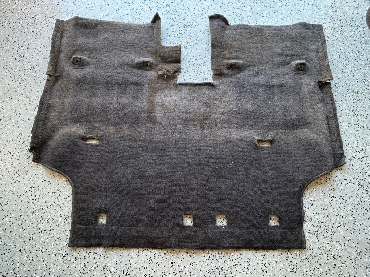 1986-1990 Toyota Land Cruiser Rear 2nd Row Floor Carpet Gray OEM 58540-90A83-03