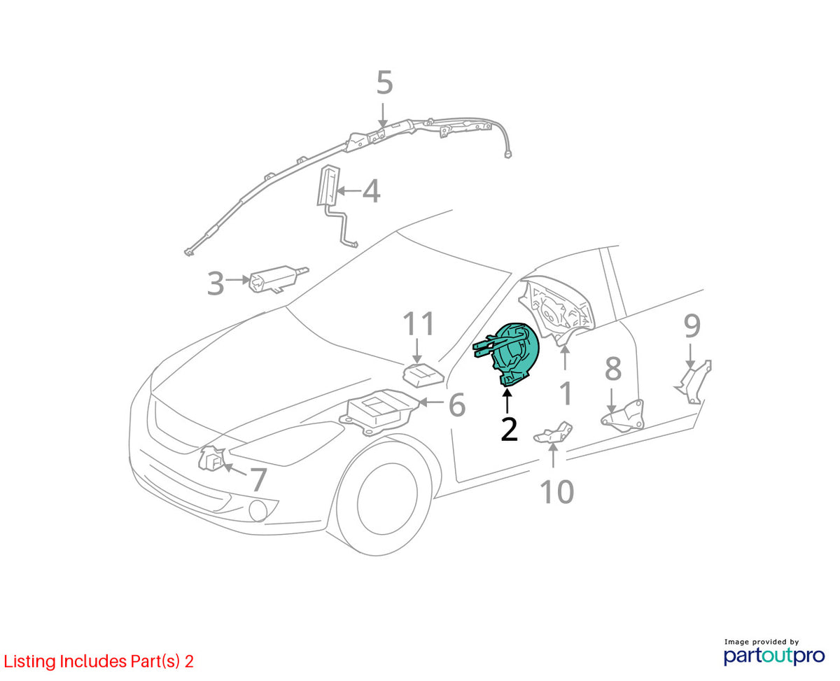 04-07 Toyota Sequoia Steering Clock Spring Cable w/ Angle Sensor OEM 84306-07040